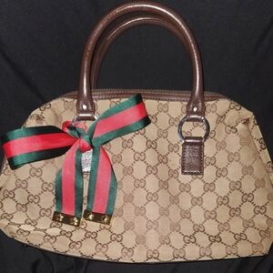 Brown Monogram Bag W Chic Bow